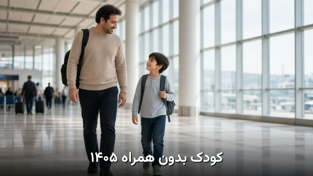 کودک بدون همراه در پرواز داخلی ۱۴۰۵ | قوانین UM و چکلیست والدین